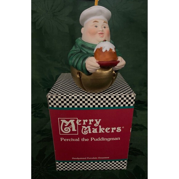 Dept. 56 Merry Makers Percival the Puddingman Monk Friar Christmas Ornament NOS - Picture 5 of 6
